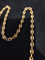 14 k gouden koffieboon schakel ketting 24,9 gram 65 cm, Ophalen of Verzenden, Nieuw, Goud, Goud