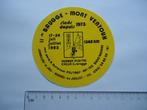 sticker oud Belgie Brugge Mont Ventoux frankrijk 1983 retro, Verzenden, Zo goed als nieuw, Bedrijf of Vereniging