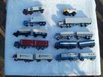 10x Wiking Ho vrachwagen met oplegger voor bij de treinbaan., Hobby en Vrije tijd, Modeltreinen | H0, Ophalen of Verzenden, Zo goed als nieuw