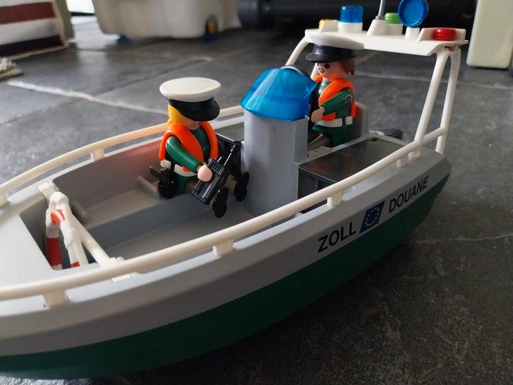 Playmobil Douaneboot 4471 Compleet + Extra Bestickering, Kinderen en Baby's, Speelgoed | Overig, Gebruikt, Jongen of Meisje, Ophalen of Verzenden