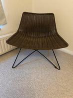 Lounge stoel rotan Karwei - Laag model, Ophalen, Bruin, Riet of Rotan, Zo goed als nieuw