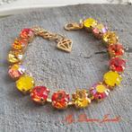 Armband Alison "Sun of Fire" met Swarovski Crystal, Met kristal, Overige materialen, Overige kleuren, Verzenden