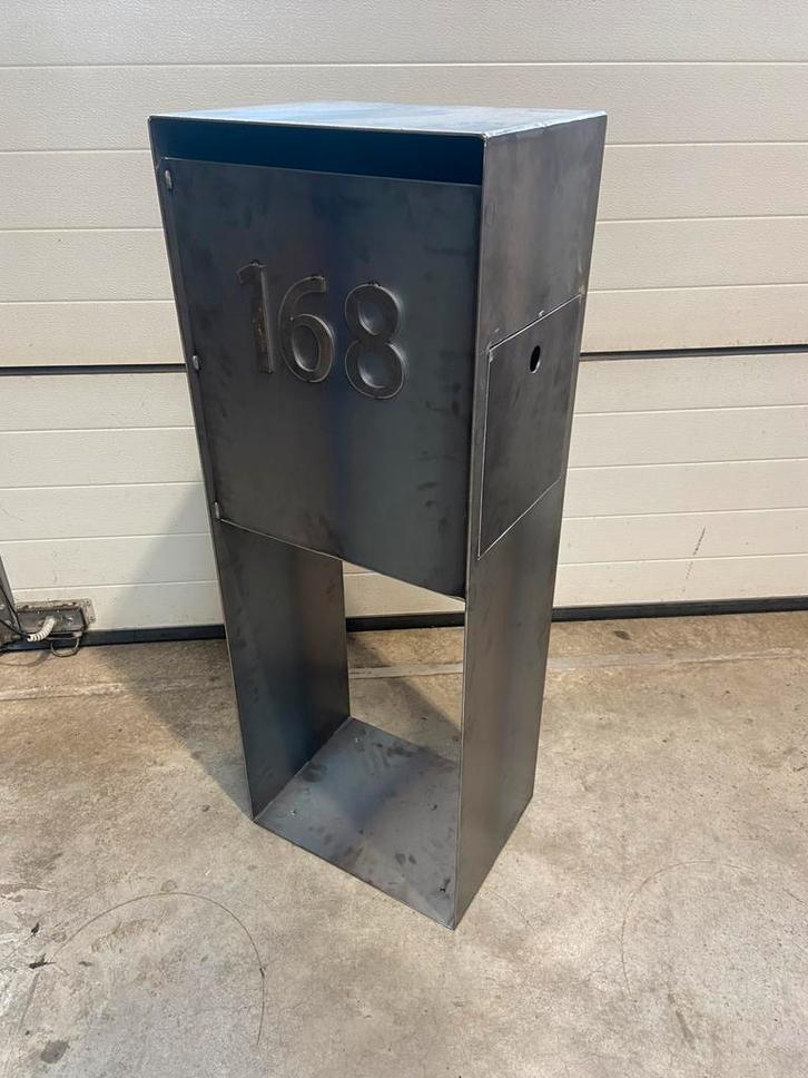 Cortenstaal brievenbus, Tuin en Terras, Brievenbussen, Nieuw, Staal, Ophalen