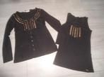 SETVOORDEEL! Isla Ibiza; Top/Blouse + Mouwloze top; maat M, Kleding | Dames, Maat 38/40 (M), Zwart, Ophalen of Verzenden, Zo goed als nieuw