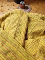 plaid/ sprei , 100% katoen,  warm geel, 325 cm x 250 cm., Ophalen of Verzenden, Gebruikt