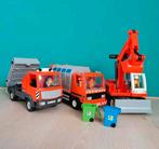 Playmobil wegwerkers graafmachine, vuilniswagen en kiepwagen, Ophalen of Verzenden, Zo goed als nieuw
