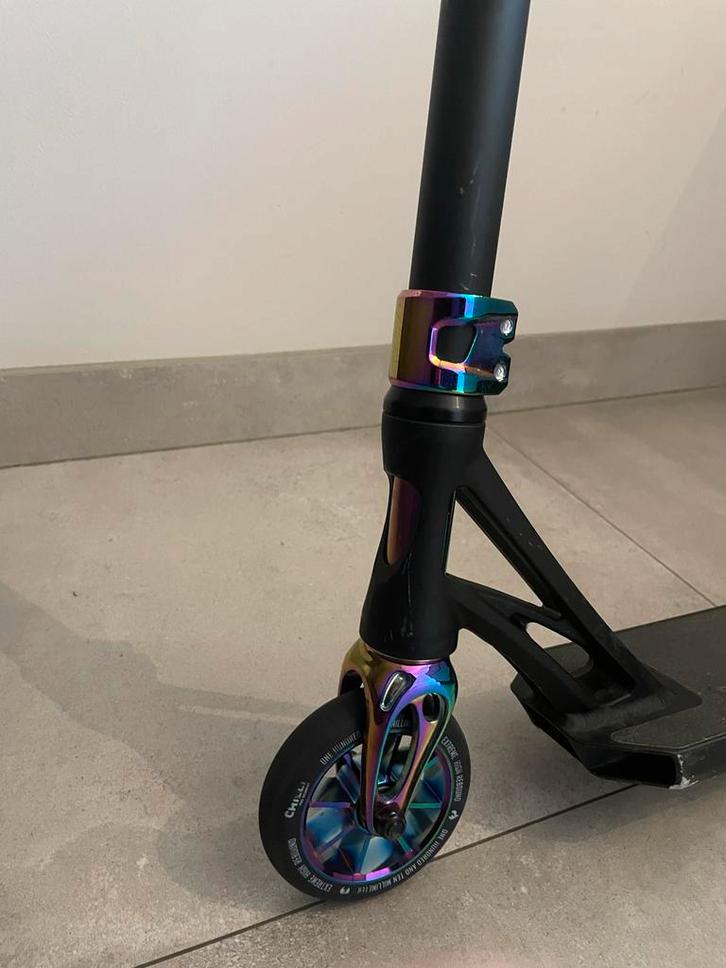 Stuntstep Chili Zwart, Fietsen en Brommers, Steps, Gebruikt, Overige typen, Ophalen