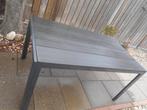 nette tuintafel L.BR.H.150x90x74cm aluminium frame+polywood, Ophalen, Zo goed als nieuw, Rechthoekig, Aluminium