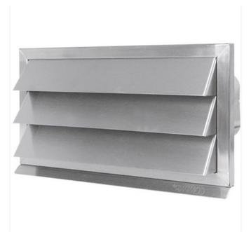 RVS Overdrukrooster Eco+ 220x90mm met Terugslagklep beschikbaar voor biedingen