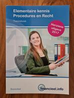 Elementaire kennis Procedures en Recht - theorieboek, Ophalen of Verzenden, Zo goed als nieuw, Overige niveaus, Peter H.C. Hintzen; Ad Bakker