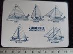 sticker zuiderzee museum enkhuizen tjalk boeier botter, Verzenden, Zo goed als nieuw, Bedrijf of Vereniging