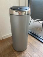Brabantia prullenbak 23-30 liter grijs/zilver, Huis en Inrichting, Woonaccessoires | Prullenbakken, Ophalen, Gebruikt