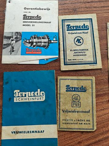 Torpedo Schweinfurt & Batavus Rijwielnaven Boekjes beschikbaar voor biedingen