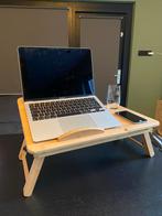 Laptoptafel - Bamboe - In hoogte verstelbaar, Computers en Software, Laptoptafels, Ophalen of Verzenden, Zo goed als nieuw, In hoogte verstelbaar