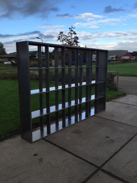 Houtopslag Cortenstaal A 2mm. 300x38x200cm. LxBxH, Tuin en Terras, Bergingen en Tuinkasten, Overige typen, Metaal, Ophalen