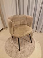 Set van 3 Velours Eetkamerstoelen, Huis en Inrichting, Stoelen, Gebruikt, Ophalen of Verzenden, Metaal, Modern