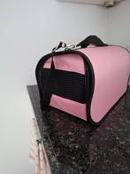Reis tas voor poes en hond zgan. Roze, Dieren en Toebehoren, Katten-accessoires, Ophalen of Verzenden, Zo goed als nieuw