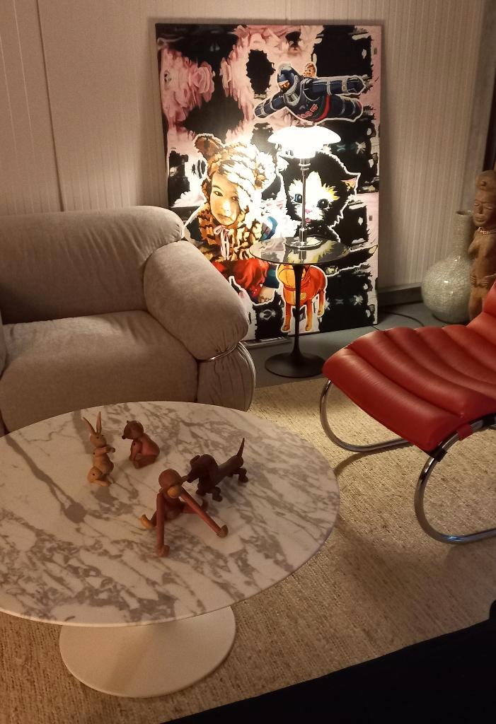 mid-century fautuils tulipe gianfranco frattini mies vd rohe, Antiek en Kunst, Antiek | Meubels | Stoelen en Banken, Ophalen of Verzenden