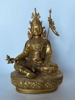 Groot Padmasambhava Beeld China, Tibet brons 34 cm, Antiek en Kunst, Kunst | Niet-Westerse kunst, Ophalen of Verzenden