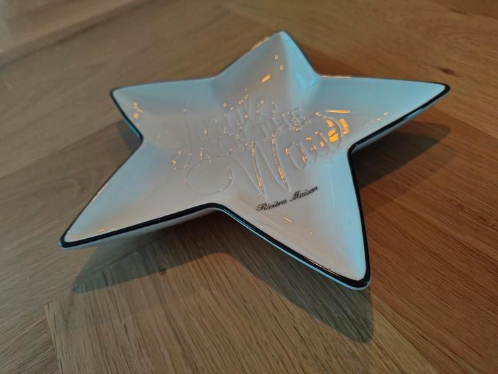 Rivièra Maison Kerst Schaal Ster Vorm, Huis en Inrichting, Woonaccessoires | Onderzetters, Zo goed als nieuw, Overig, Ophalen
