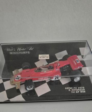 Emerson Fittipaldi Lotus 72 1st win Minichamps 1/43 beschikbaar voor biedingen
