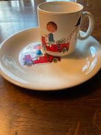 Pluk van de Petteflet ontbijtbord met mok, Ophalen of Verzenden, Zo goed als nieuw, Porselein, Kop en/of schotel