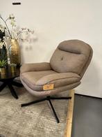fauteuil beige - draaifauteuil taupe - relax fauteuil, Nieuw, 75 tot 100 cm, Stof, 75 tot 100 cm