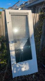 Achterdeur met (enkel) glas, Doe-het-zelf en Verbouw, Deuren en Horren, Ophalen, Gebruikt, 80 tot 100 cm, Minder dan 200 cm