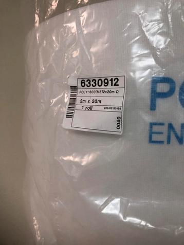 Filterdoek op rol, 8mtr. IF600G, PM10 fijnstof filter beschikbaar voor biedingen