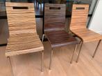 9 prachtige houten stoelen van Italiaans design, stapelbaar, Vijf, Zes of meer stoelen, Modern, tijdloos, strak, design, Metaal