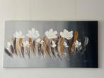 Painting, modern art, abstract flowers.  70  140 cm, Antiek en Kunst, Kunst | Schilderijen | Abstract, Ophalen
