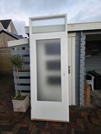 Binnendeur met metalen kozijn , bovenlicht  ( deur , glas  ), Ophalen, Metaal, Binnendeur, 200 tot 215 cm