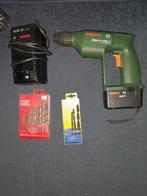 Bosch PBM 9,6 VES-2 Boormachine met Accu en Lader, Boormachine, Variabele snelheid, Ophalen of Verzenden, Zo goed als nieuw