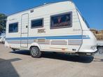 Fijne gezins caravan Hobby de Luxe, Caravans en Kamperen, Caravans, Rondzit, Hobby, Koelkast, Particulier