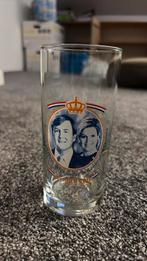 Koning wilem alexander en maxima glas, Verzamelen, Ophalen of Verzenden, Zo goed als nieuw, Servies