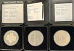 Zilveren 50,—Gulden Munt - 3 Stuks. Beatrix, Postzegels en Munten, Munten | Nederland, Koningin Beatrix, Zilver, Ophalen of Verzenden