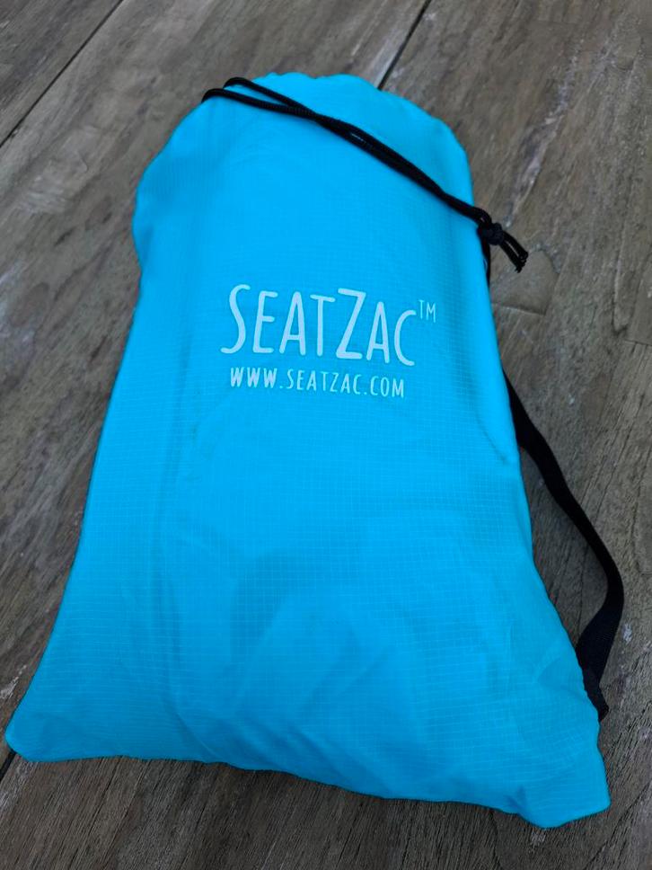 SeatZac Blauw - Opblaasbare Zitzak, Caravans en Kamperen, Kampeeraccessoires, Zo goed als nieuw, Ophalen of Verzenden