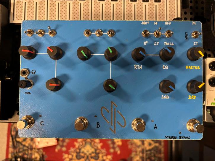 DPFX - 3 kan.Stereo parallel mixer, Muziek en Instrumenten, Effecten, Zo goed als nieuw, Chorus, Delay of Echo, Distortion, Overdrive of Fuzz