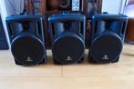 3 Behringer B212A actieve monitorboxen, Gebruikt, Overige typen, 120 watt of meer, Ophalen