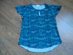 Top in blauwe panterprint C&S maat S, Maat 38/40 (M), C&S, Blauw, Ophalen of Verzenden