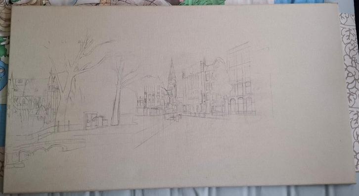 Schilderij 3 van G.W. Weller., Antiek en Kunst, Kunst | Schilderijen | Klassiek, Ophalen