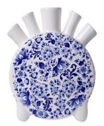 Nieuw, Heinen Delfts Blauw, Tulpenvaas Delfts, rond, Huis en Inrichting, Woonaccessoires | Vazen, Blauw, Aardewerk of Porselein
