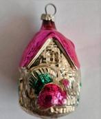 Oude Kerstbal Huisje met Roze Dak, Diversen, Kerst, Ophalen of Verzenden