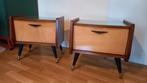 nachtkastjes 50-er jaren, Huis en Inrichting, Slaapkamer | Nachtkastjes, Ophalen, Gebruikt, 45 tot 65 cm, Minder dan 55 cm