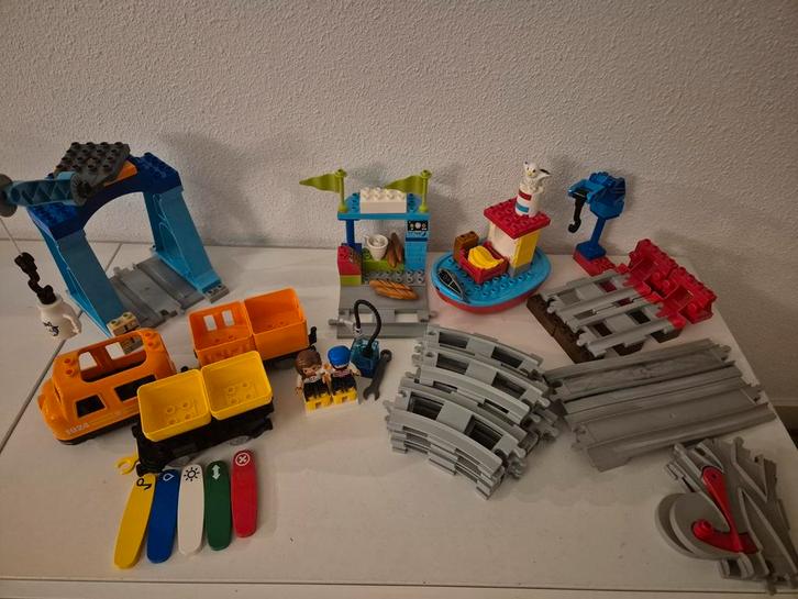 Duplo Goederentrein 10875 -, Kinderen en Baby's, Speelgoed | Duplo en Lego, Gebruikt, Duplo, Complete set, Ophalen of Verzenden