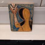 Prachtige plaquette/tegel gesigneerd achterkant TK 1963, Ophalen of Verzenden