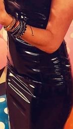 Zwarte Latex Jurk maat M, Verzenden, Zo goed als nieuw, Zwart, Overige typen