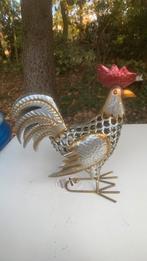 Metalen haan, Verzamelen, Beelden en Beeldjes, Ophalen, Zo goed als nieuw, Dier