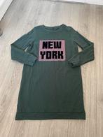 Nikkie plessen groene new york n logo sweatdress jurk mt 40, Groen, Maat 38/40 (M), Nikkie, Ophalen of Verzenden