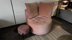 Velvet loveseat– zacht roze, Ophalen, Hout, Gebruikt, Overige kleuren